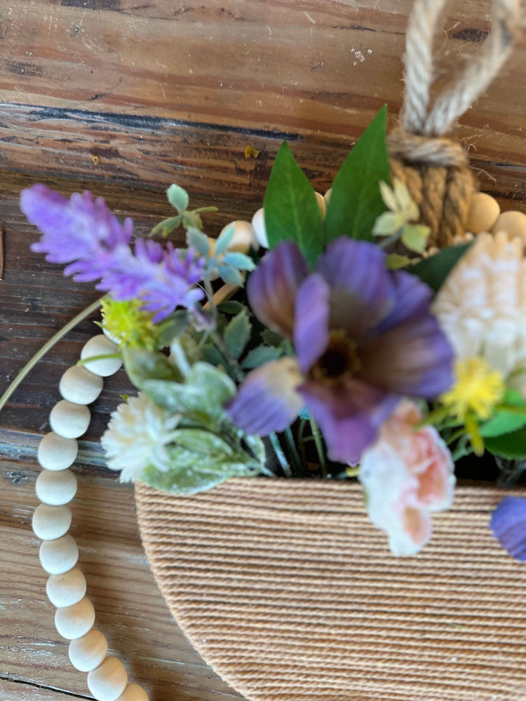 Boho Double Hoop Wreath with Macrame