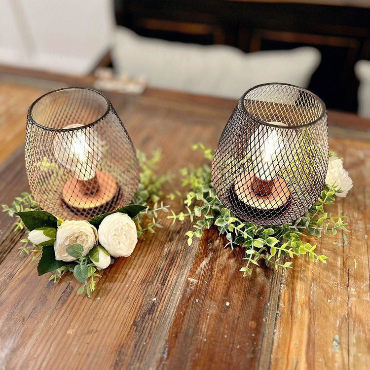 Industrial Chic Light Bulb Cage Lanterns.