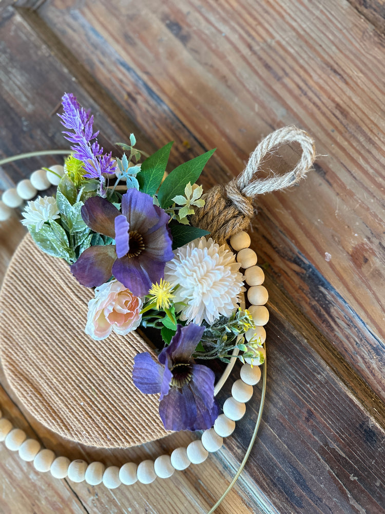 Boho Double Hoop Wreath with Macrame