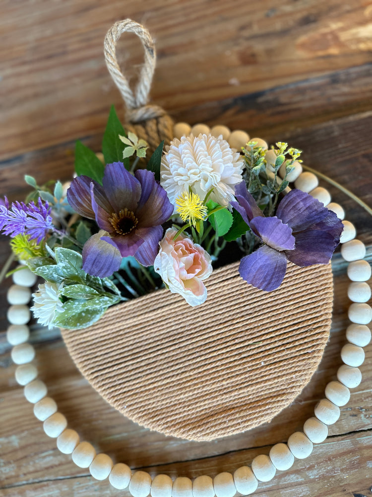 Boho Double Hoop Wreath with Macrame