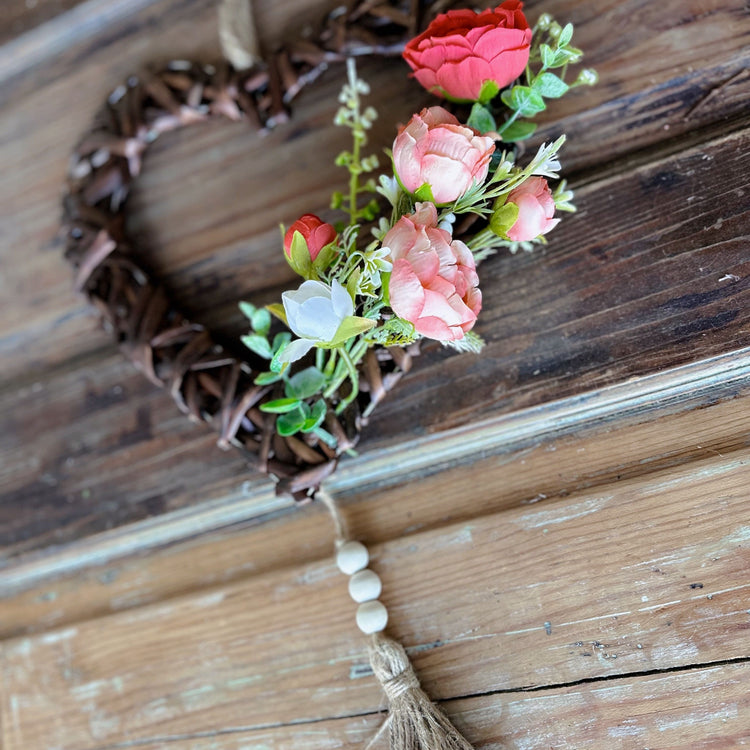 Blooming Heart Door Hanger