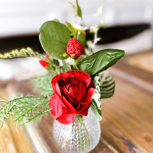 All-Season Red Rose Artificial Arrangement