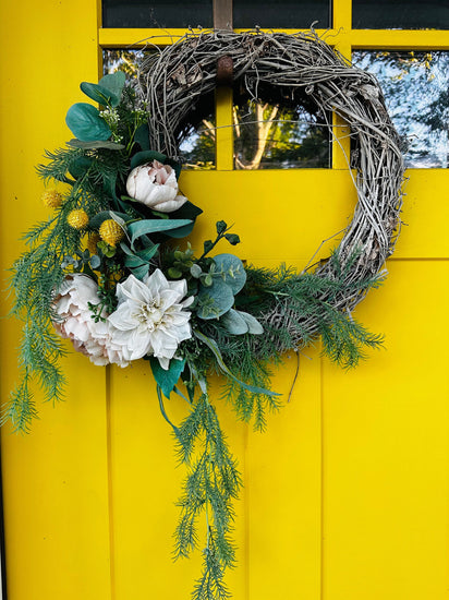 Custom Wreath 24" | Front Door Decor | Year Round Wreath | Porch Decor | Housewarming Gift | Farmhouse Decor | Outdoor Decor