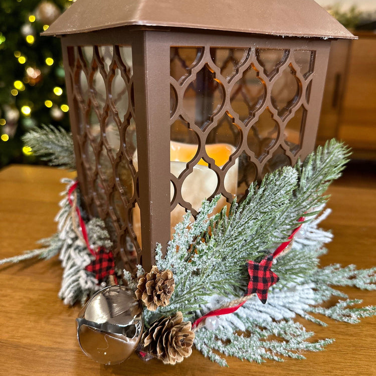 Bronze Winter Lantern | Holiday LED Lighting.