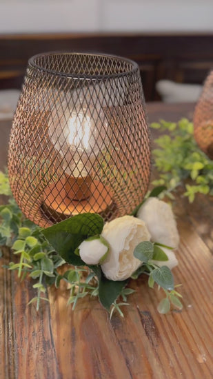 Industrial Chic Light Bulb Cage Lanterns.