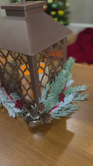 Bronze Winter Lantern | Holiday LED Lighting.