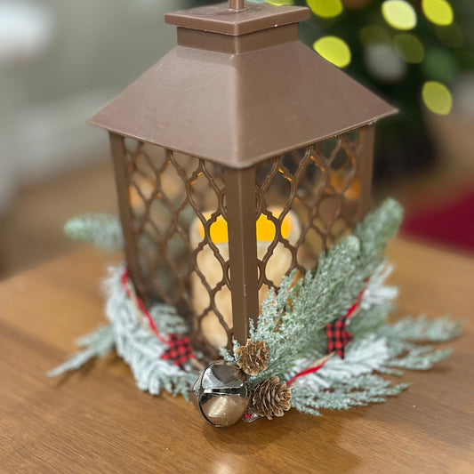 Bronze Winter Lantern | Holiday LED Lighting.