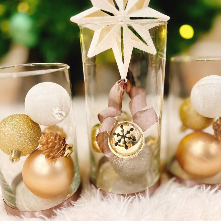 Golden Star Bauble Vases.