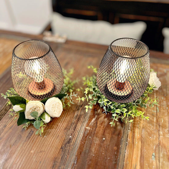 Industrial Chic Light Bulb Cage Lanterns.